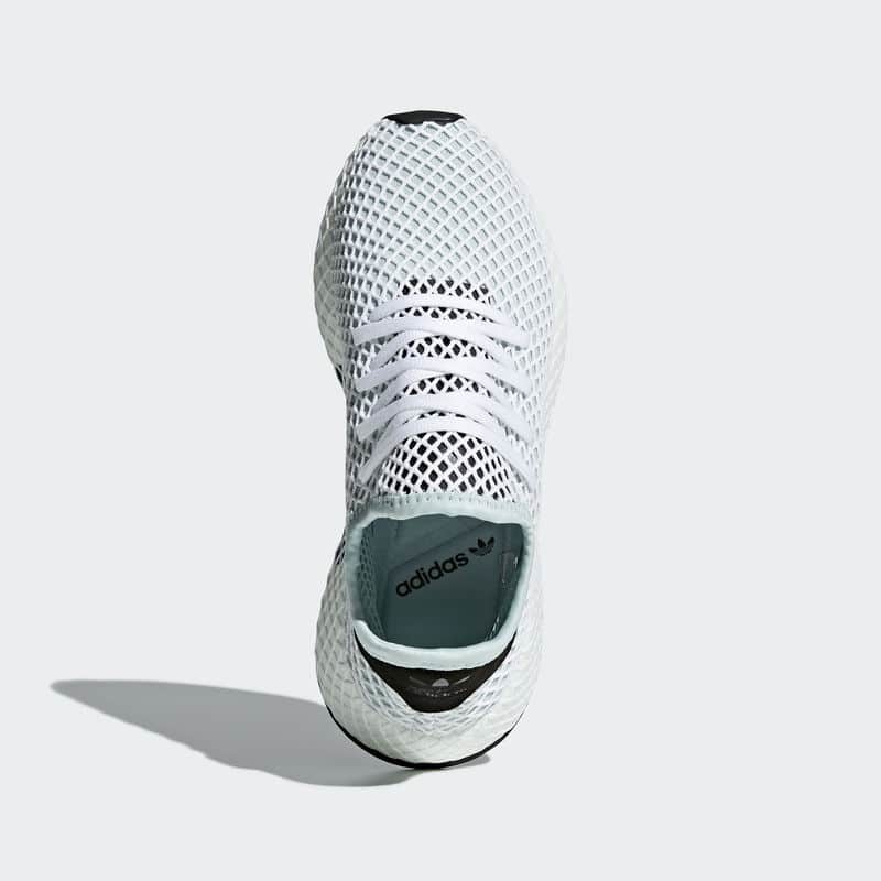 All white adidas deerupt online